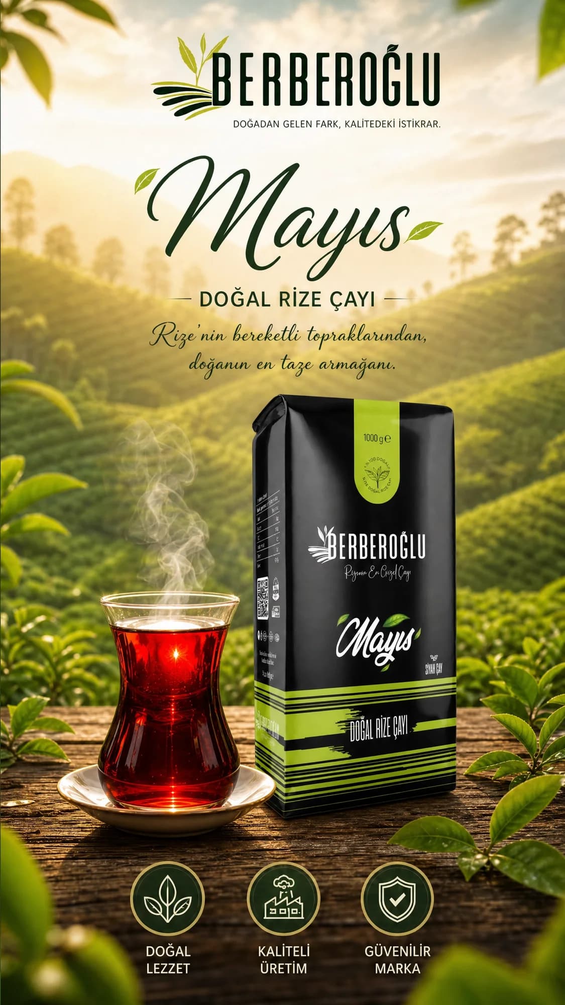 Berberoğlu Mayıs — Doğal Rize Çayı
